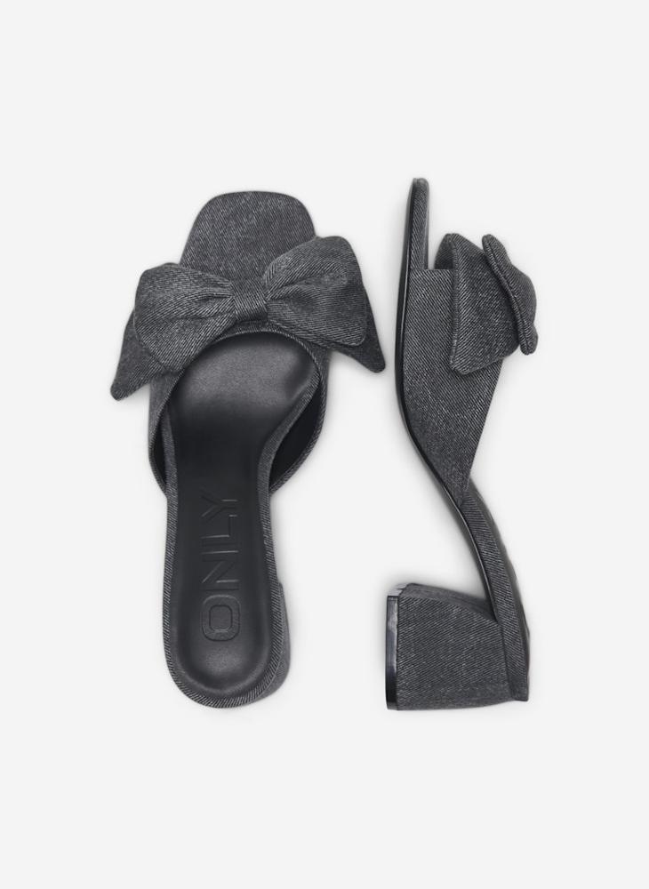 اونلي Onlavery-2 Bow Heeled Sandals  - Image 4