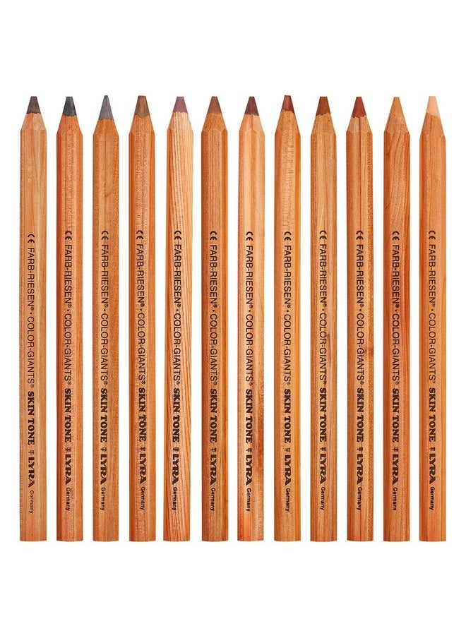 Lyra Colorgiants Skin Tone Colored Pencils Set Of 12 Count Colored Pencils With A 6.25Mm Core Highly Pigmented Pencils For All Artists Durable Color Pencils Set For Drawing Coloring And More  - Image 5