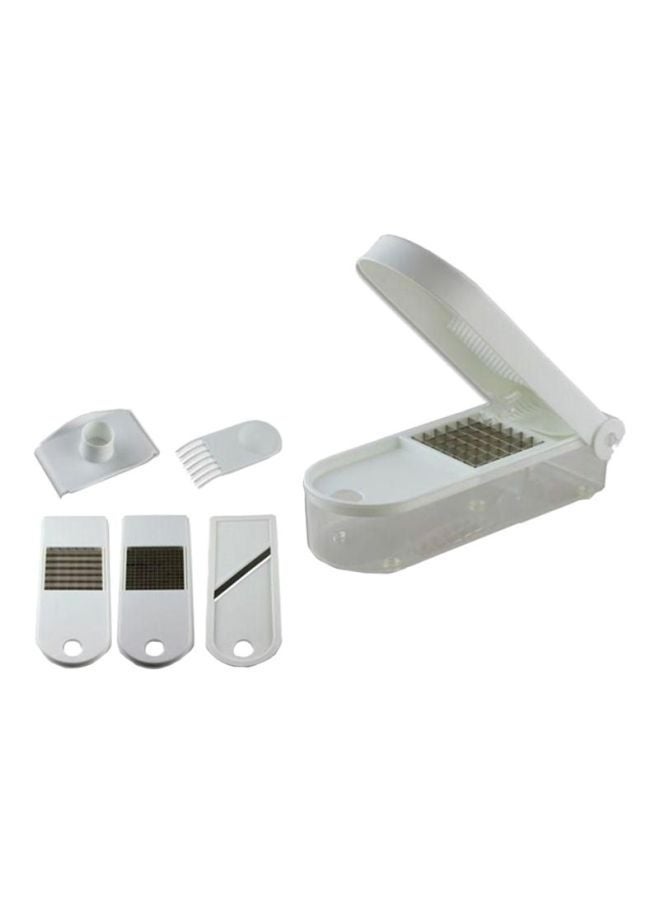 LC Multifunction Vegetable Chopper and Slicer with Interchangeable Blades and Storage Container