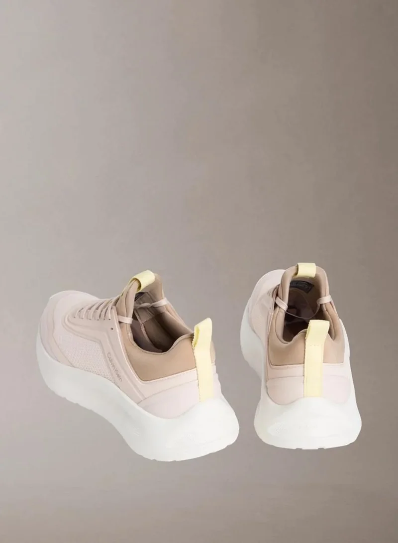 Calvin Klein Whisper Pink/Lemonade/Silver Mink CK Curve - Lightweight Runner Trainers for Women | Best Price UAE