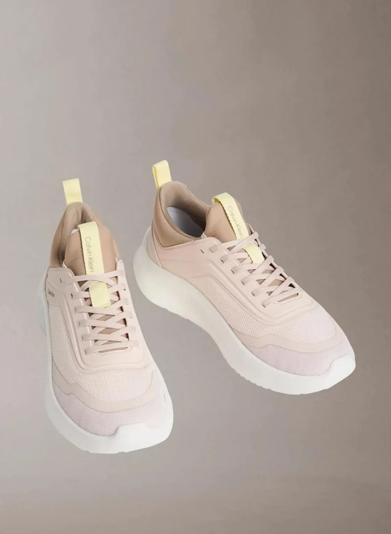 Calvin Klein Whisper Pink/Lemonade/Silver Mink CK Curve - Lightweight Runner Trainers for Women | Best Price UAE