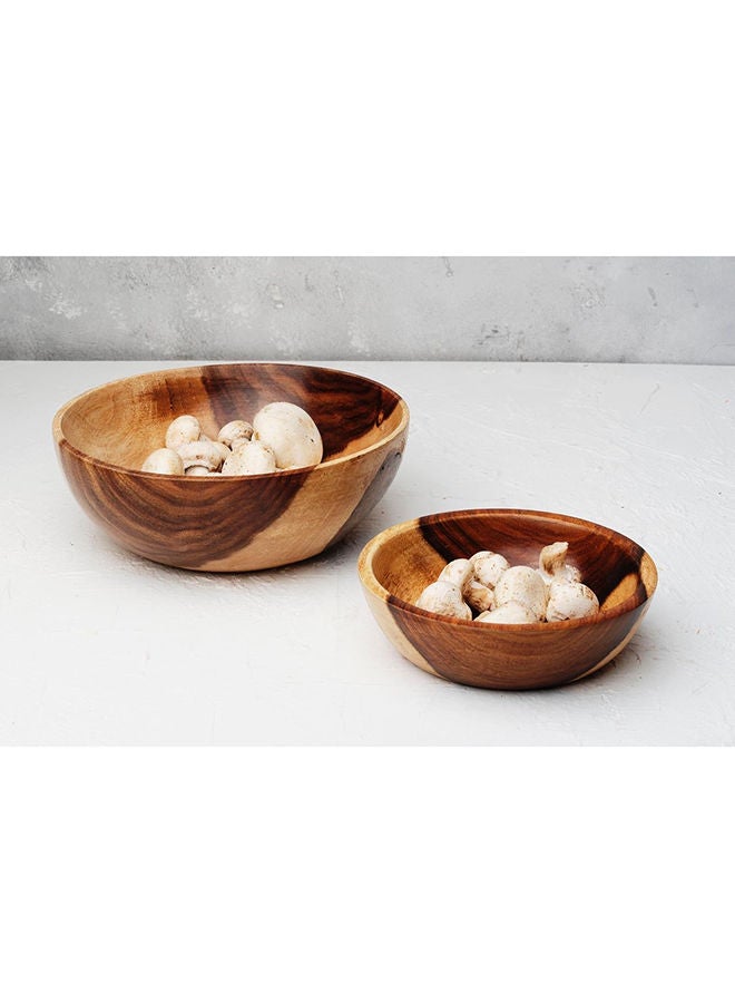 Home Pro مجموعة من الأوعية الدائرية الخشبية - Image 3