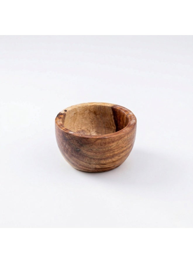 Home Pro Premium 10 cm Natural Wood Mini Bowl / Handcrafted Eco-Friendly Wooden Serving Bowl for Nuts, Seeds, Fruits, and Dips - Image 1