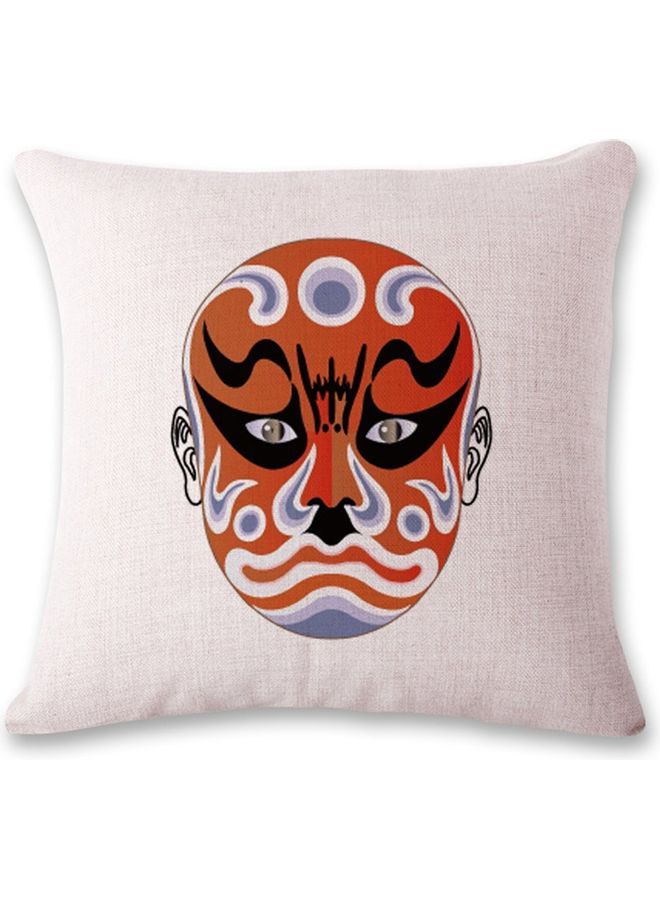 NIBEMINENT Printed Cushion Cover White/Red/Black