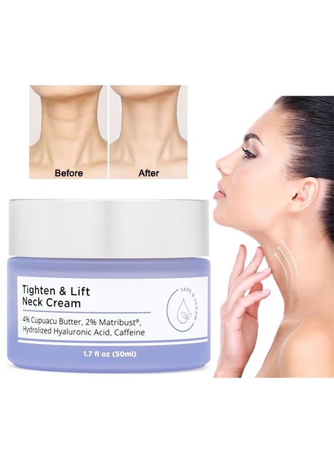 LIFT Tighten and Lift Neck Cream 50 ml, Advanced Neck Serum, Reduce Wrinkles and Tone Skin, Anti Aging Neck Firming Cream, Neck Firming Cream Tightening Lifting Sagging Skin, for Face Neck  - Image 1