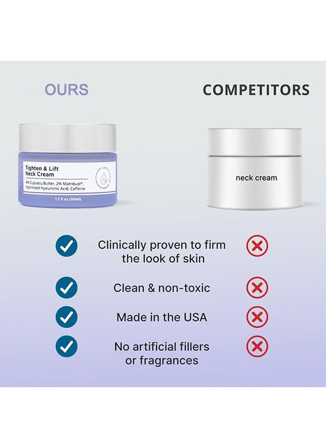 LIFT Tighten and Lift Neck Cream 50 ml, Advanced Neck Serum, Reduce Wrinkles and Tone Skin, Anti Aging Neck Firming Cream, Neck Firming Cream Tightening Lifting Sagging Skin, for Face Neck  - Image 5