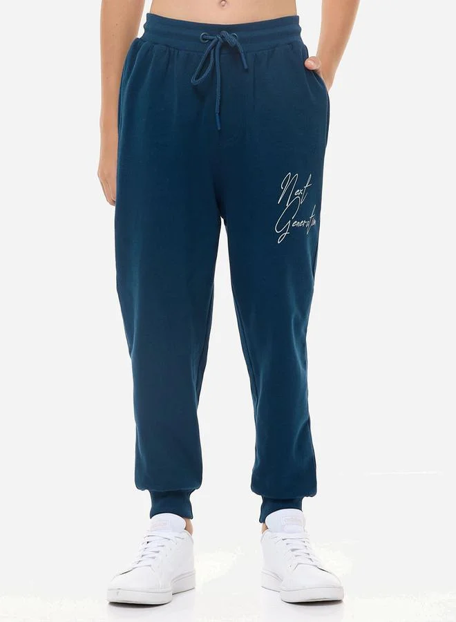 victor and jane Slogan Print Regular Fit Hoodie and Joggers Set by Styli