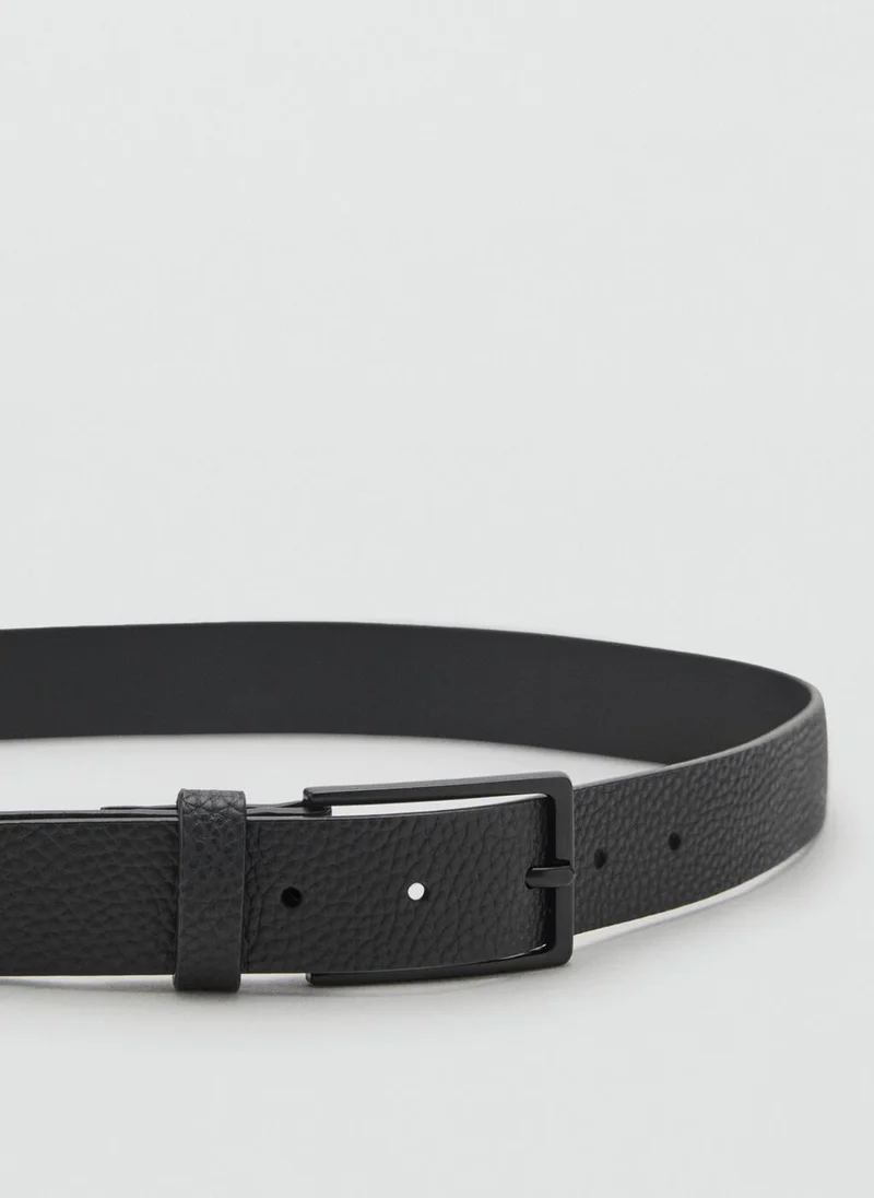مانجو مان Pebbled Leather Belt