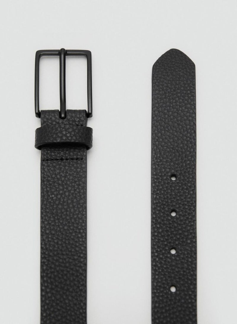 Mango Man Pebbled Leather Belt  - Image 3
