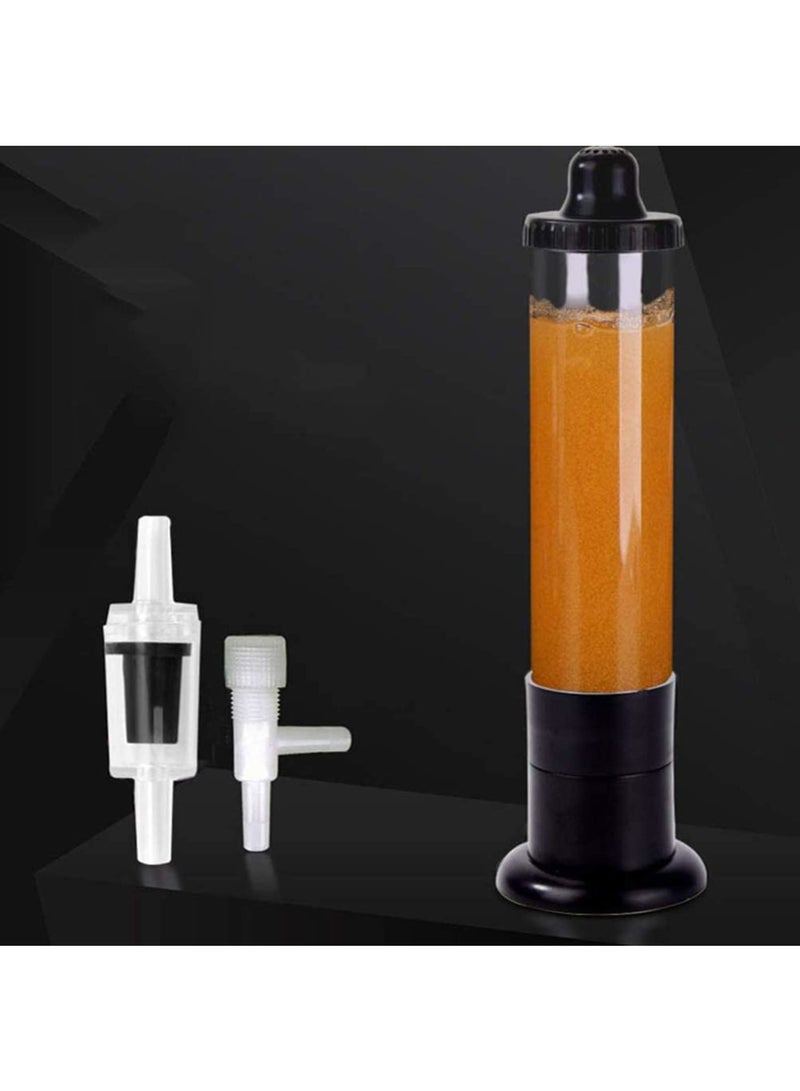 Zikra Incubator, Shrimp Egg Incubator Brine Hatchery Kit Plastic Incubation Tube Fish Tank Aquarium Equipment, for Aquarium Brine Shrimp Eggs, Black - Image 2