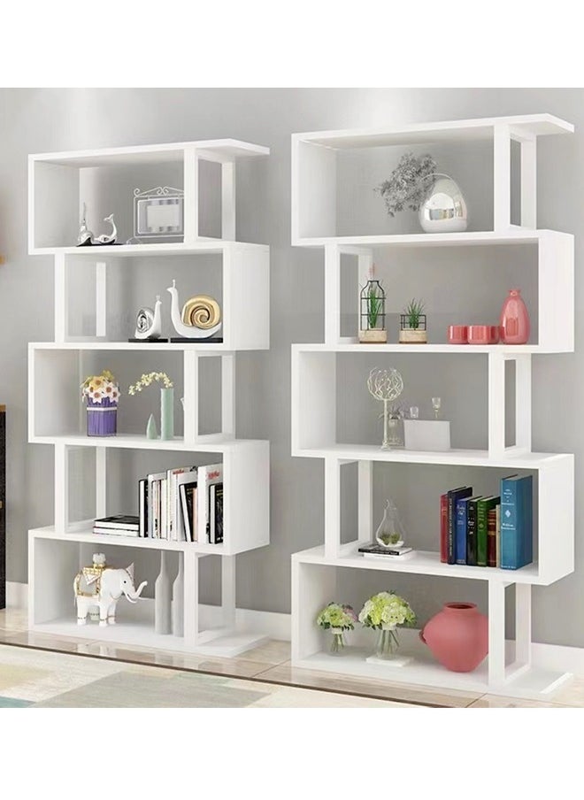 متعددة الوظائف فريدة من نوعها متعددة الطبقات تصميم الطابق الدائمة عرض الرف رفوف سطح المكتب رف الكتب توفير مساحة تخزين الرف أثاث منزلي 60x24x180 سم