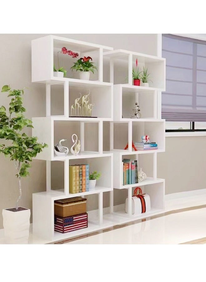 متعددة الوظائف فريدة من نوعها متعددة الطبقات تصميم الطابق الدائمة عرض الرف رفوف سطح المكتب رف الكتب توفير مساحة تخزين الرف أثاث منزلي 60x24x180 سم
