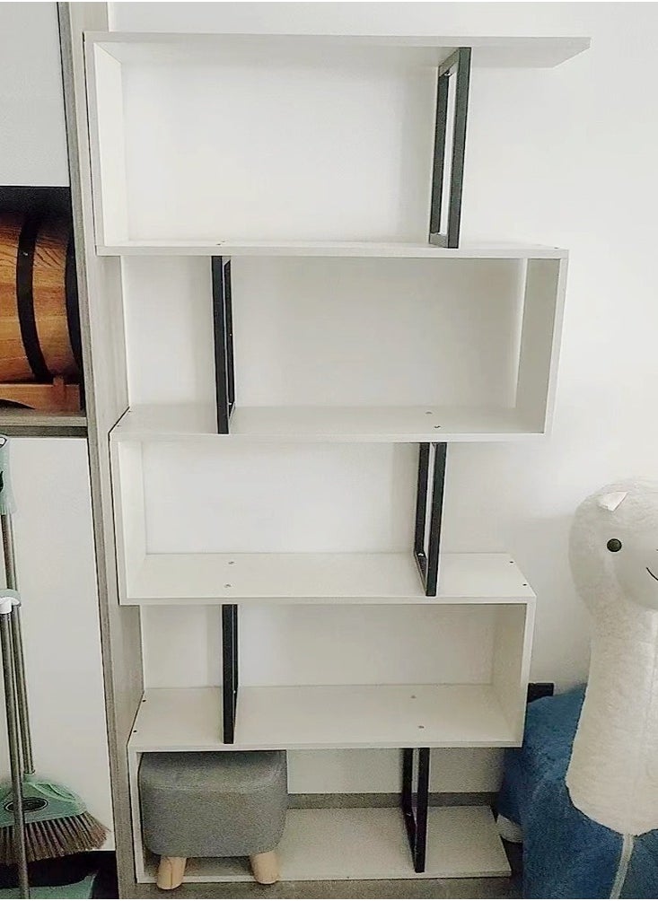متعددة الوظائف فريدة من نوعها متعددة الطبقات تصميم الطابق الدائمة عرض الرف رفوف سطح المكتب رف الكتب توفير مساحة تخزين الرف أثاث منزلي 60x24x180 سم