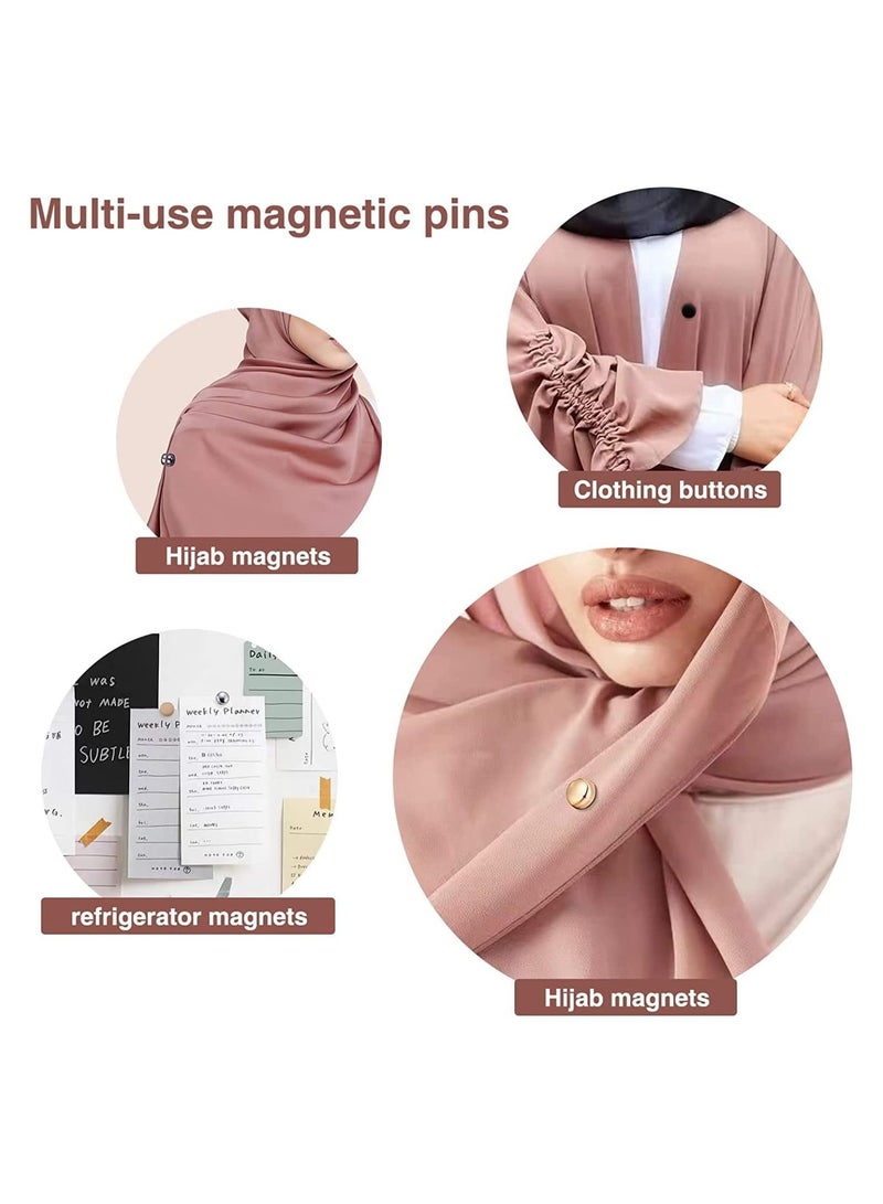4-piece Hijab Magnetic Pins Multifunctional Colorful Scarf Small Magnet Hijab Magnets Hijab Pins for Women - Image 3