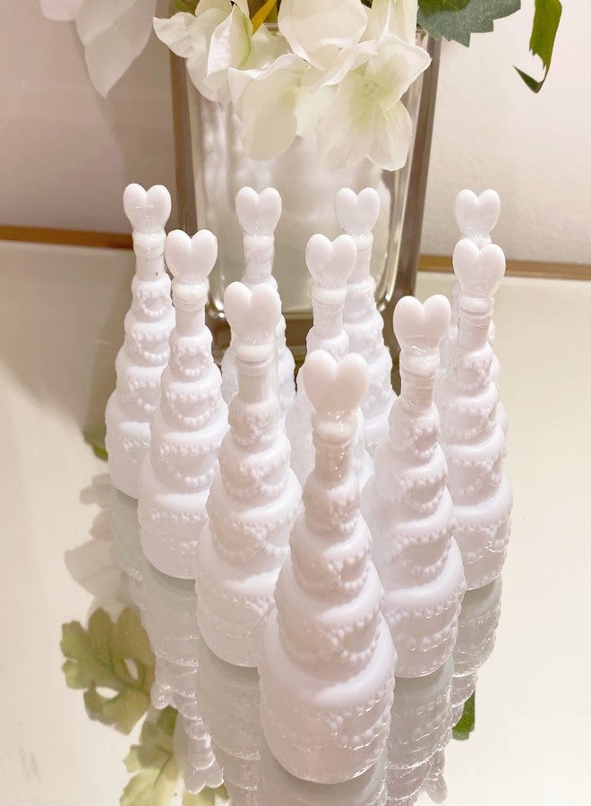GIFTEXPRESS 48 pcs 3" Wedding Bubble Wands White Cake Shaped Bubble Wands, Party Favors for Wedding Supplies, Valentine's Day, Anniversary Celebrations - Image 4