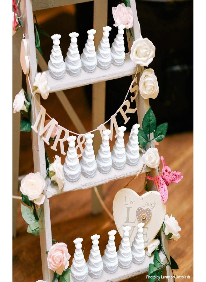 GIFTEXPRESS 48 pcs 3" Wedding Bubble Wands White Cake Shaped Bubble Wands, Party Favors for Wedding Supplies, Valentine's Day, Anniversary Celebrations - Image 5