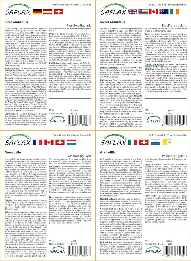 GGOOT Gift Set - Sweet Granadilla - 20 Seeds - Passiflora ligularis - Image 3