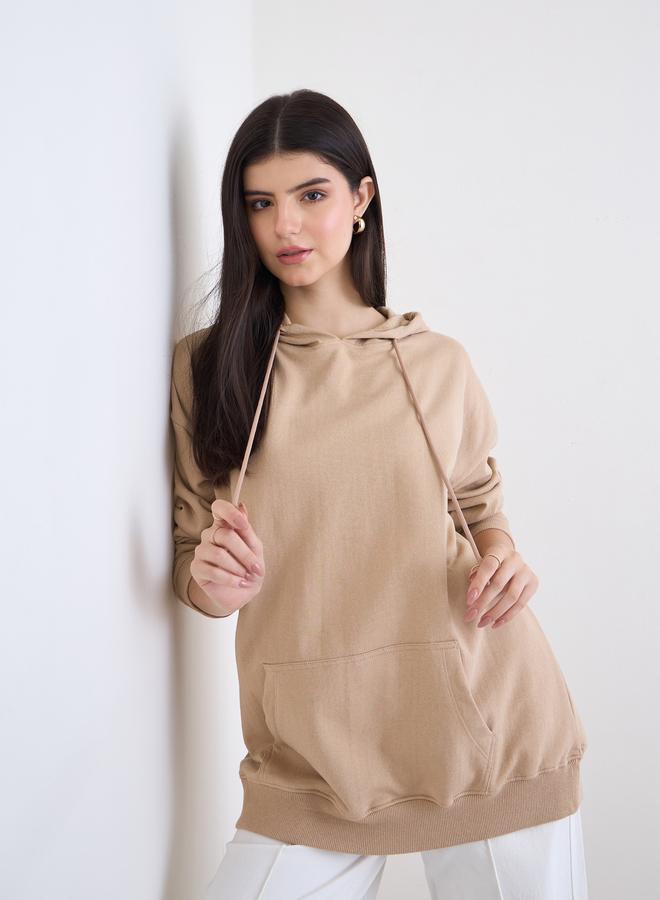 ستايلي هودي فضفاض بطبعة كتابة - Image 1