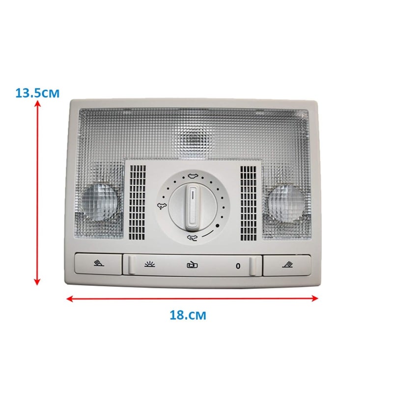 Vuzmode Gray Dome Reading Light Lamp Switch - Image 2