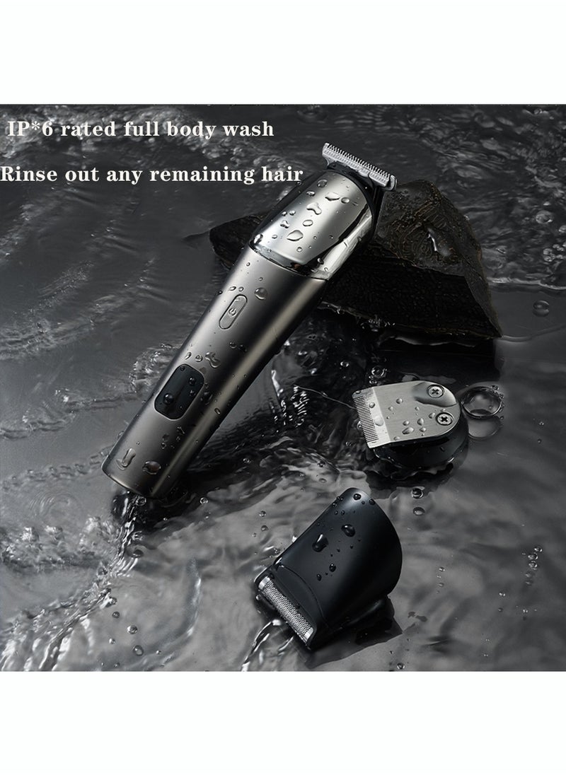 Luttec 11 in 1 Hair Clipper Cordless Professional Hair Trimmers Beard Trimmer ,Multifunctional Mens Grooming Kit for Beard Face Nose and Ear Hair USB Rechargeable Electric Shaver for Men with Storage Base  - Image 3