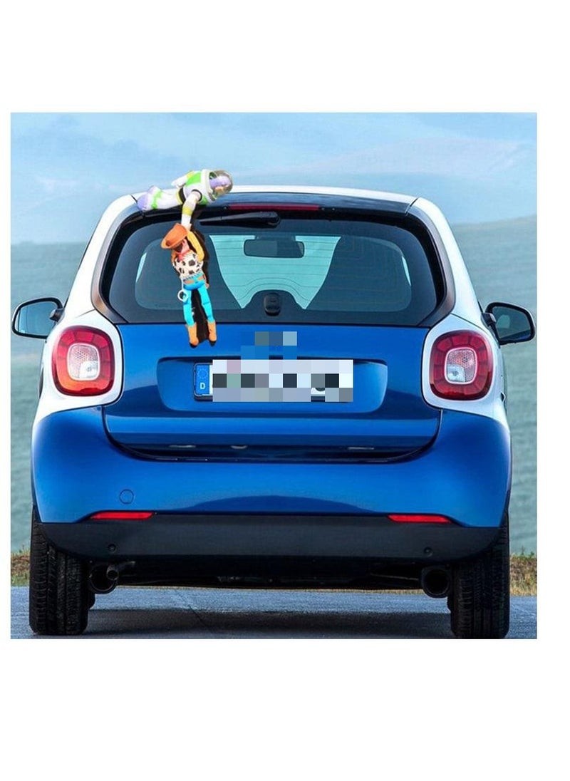 Cutie Cute - Perfect Plush Toy Sherif Woody Buzz Lightyear Car Dolls Plush Toys Outside Hang Toy Cute Auto Accessories Car Decoration - Image 1