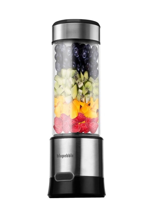 blupebble خلاط محمول قابل لإعادة الشحن من BLUPEBBLE بسعة 450 مل مع 6 شفرات + خالٍ من مادة BPA + سعة 2500 مللي أمبير في الساعة - Image 1