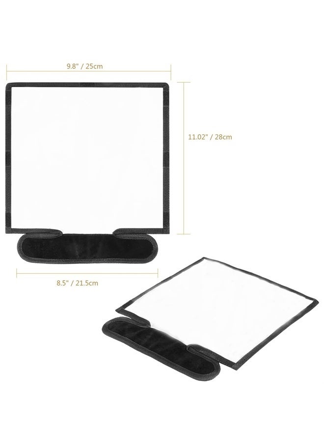 waka Flash Diffuser Reflector Kit - Bend Bounce Flash Diffuser+ Silver/White Reflector for Speedlight, Universal Mount for Canon, Nikon, etc. - Image 1