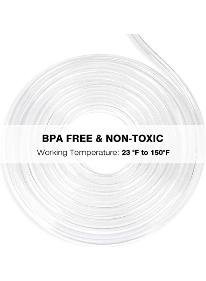 16mm inner diameter x 20mm outer diameter - 3 meter long clear PVC vinyl tube, flexible food-safe plastic tube for transporting water, oil and air - Image 2