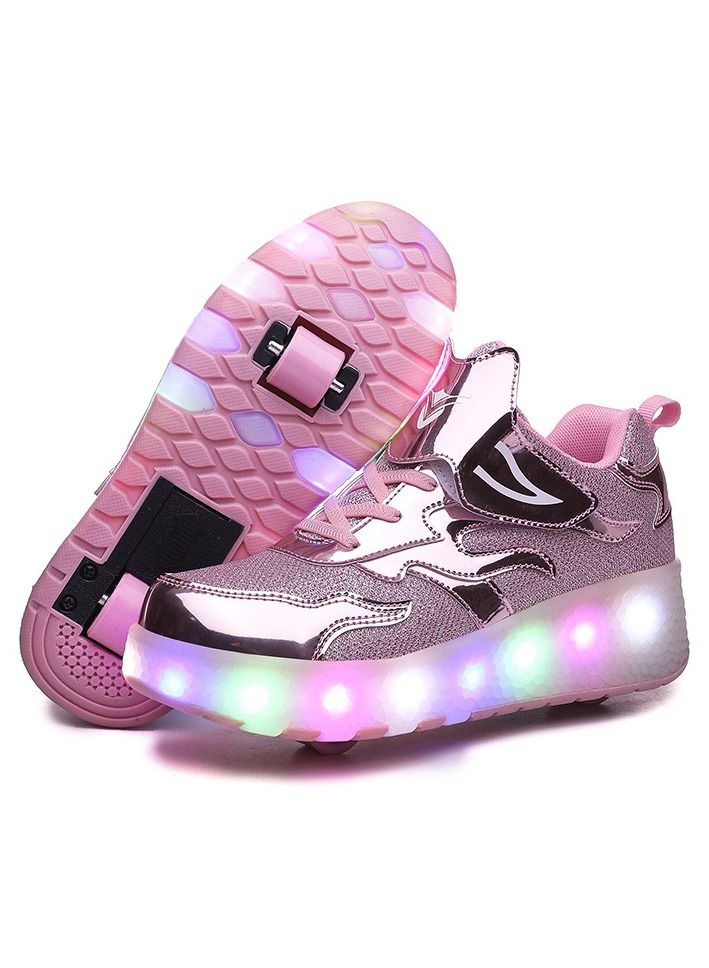 LED Roller Shoes USB Charging Led Light Up Shoes Skates Shoes for Kids Boys Girls - Image 1