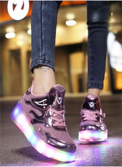 Generic LED Roller Shoes USB Charging Led Light Up Shoes Skates Shoes for Kids Boys Girls  - Image 3