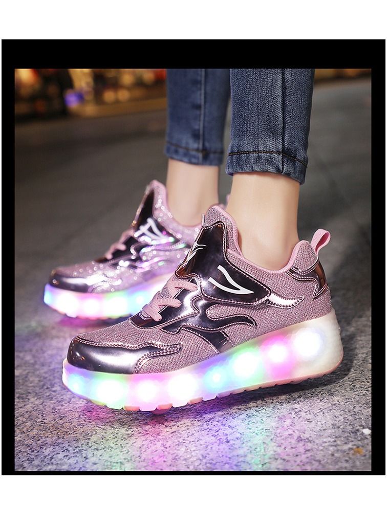 LED Roller Shoes USB Charging Led Light Up Shoes Skates Shoes for Kids Boys Girls - Image 2
