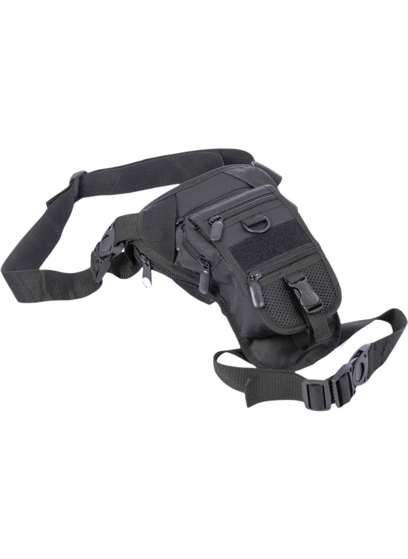 Başkent Çanta Başkent Bag Tactical Black Pistol Carrying Waist and Leg Bag with Special Compartment