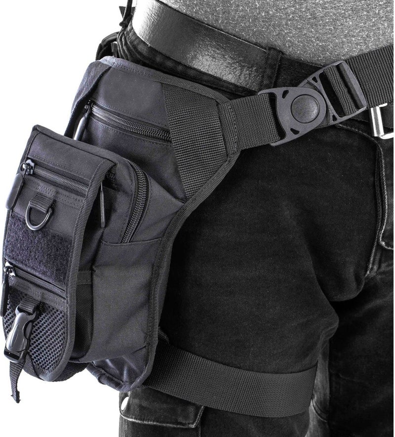 Başkent Çanta Başkent Bag Tactical Black Pistol Carrying Waist and Leg Bag with Special Compartment  - Image 3