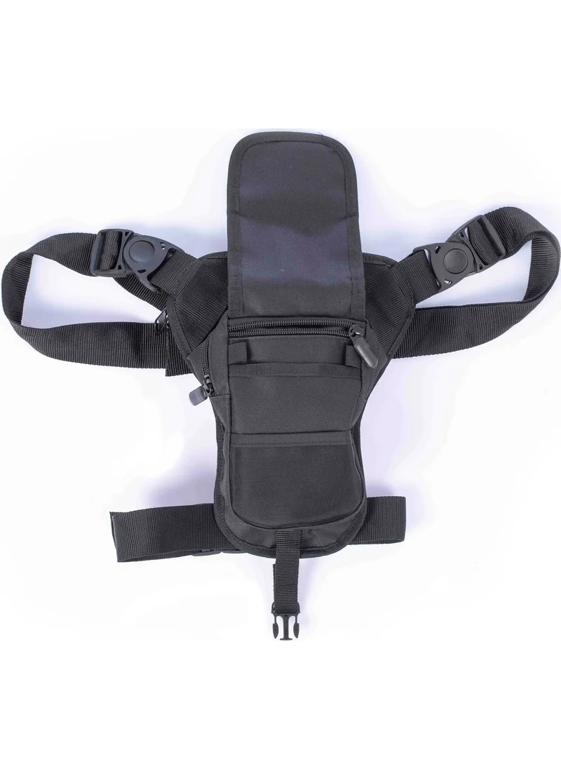 Başkent Çanta Başkent Bag Tactical Black Pistol Carrying Waist and Leg Bag with Special Compartment