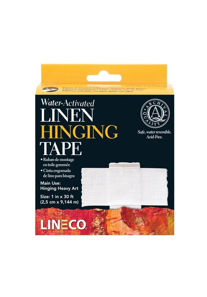 Lineco Water-Activated Gummed Linen Hinging Tape - 1 Inch x 30 Feet - Image 3