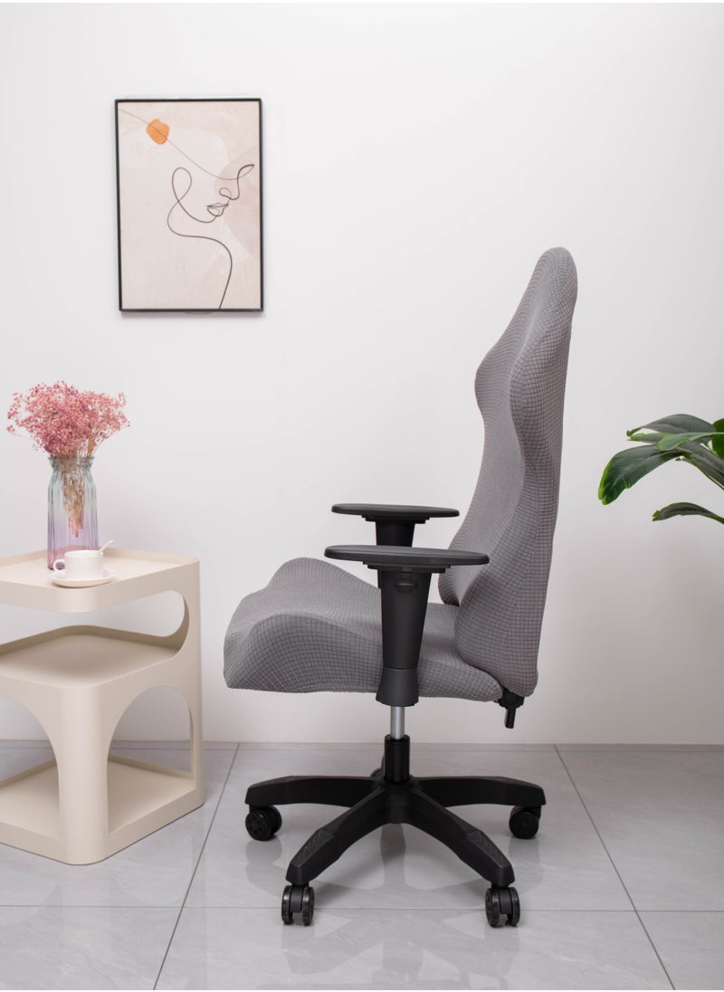 Generic Gaming Chair Covers Slipcovers with Armrest Covers,Stretch Game Computer Office Desk Chair Cover Protector,Soft Polyester Fabric,Rotating Armchair Covers,Without Chair  - Image 2