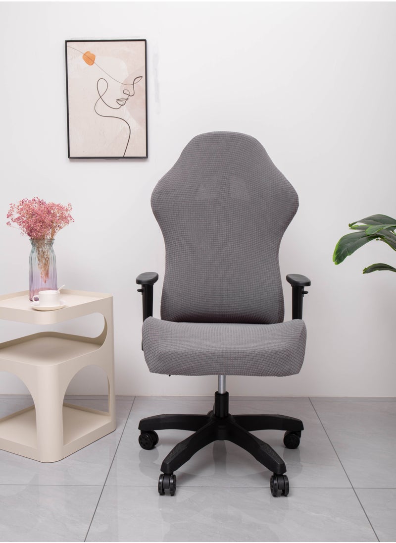 Generic Gaming Chair Covers Slipcovers with Armrest Covers,Stretch Game Computer Office Desk Chair Cover Protector,Soft Polyester Fabric,Rotating Armchair Covers,Without Chair  - Image 1