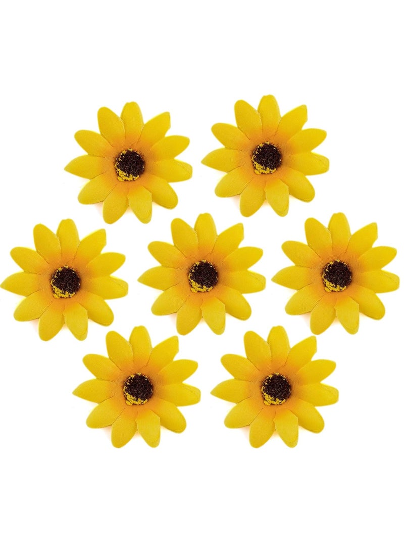 AUEAR - AUEAR, 12 Pack Sunflower Alligator Clips, 1.8 inch Flower Duckbill Hair Barrettes for Women Girls Beach Summer Party - Image 1