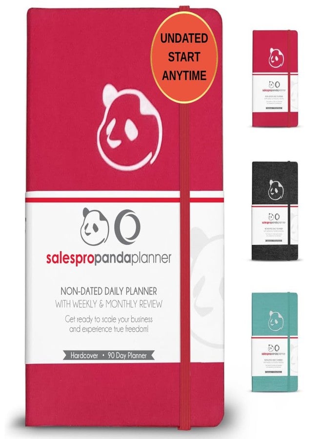 Panda Planner Planner 2026 - Red Panda Planner Sales Pro Daily Planner for Sales Reps | 90-Day Undated Goal, Productivity, & Sales Tracker | Business Planner with Monthly, Weekly & Daily Layout - Image 1