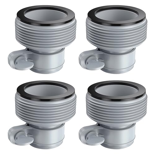 Fairooth Fairooth 4 Pack Pool Hose Adapter Type B Hose Adapters Pool Hose Connector B Kit Hose Conversion Connector for Intex  - Image 2