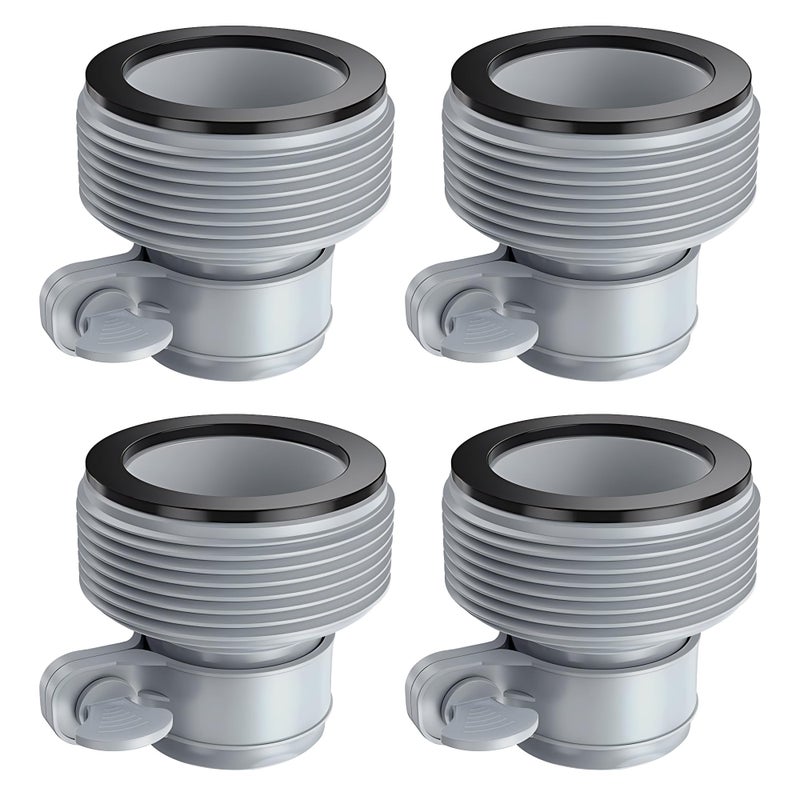 Fairooth Fairooth 4 Pack Pool Hose Adapter Type B Hose Adapters Pool Hose Connector B Kit Hose Conversion Connector for Intex  - Image 1