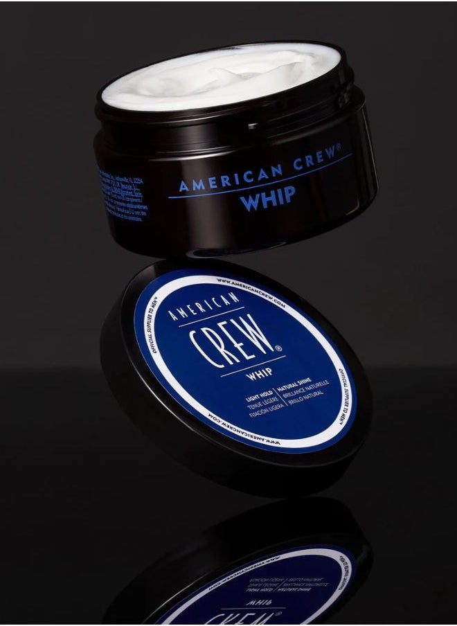 AMERICAN CREW - American Crew Men's Whip Styling Cream – Lightweight Hold with Natural Shine, Subtle Texture, and Healthy Finish (85g) - Image 1