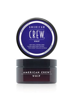 American Crew Men's Whip Styling Cream – Lightweight Hold with Natural Shine, Subtle Texture, and Healthy Finish (85g)