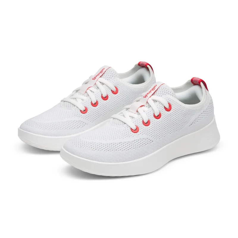 اول بيردز Women's Tree Runner Go - Blizzard/Bold Red (Blizzard Sole)
