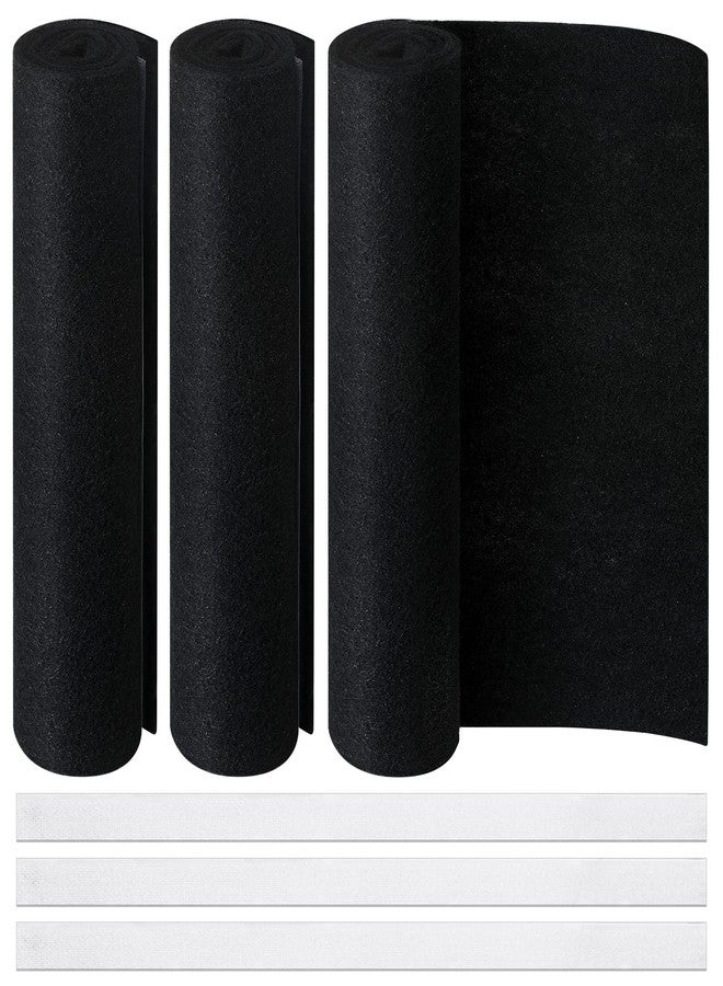 Fabbay 3 Pack Cut to Fit Carbon Pad Pre Filter Roll 16'' x 48'' with 3 Roll 126'' Tape for Air Purifiers Furnace Filters and AirConditioner Filters Cut to Fit Carbon Pad Removing Odor VOC - Image 1