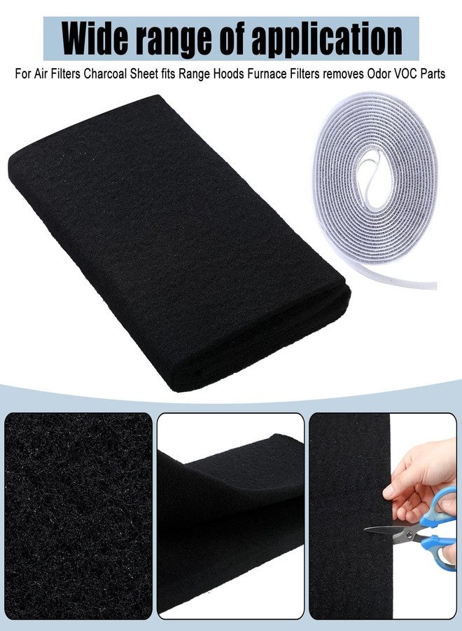 Fabbay 3 Pack Cut to Fit Carbon Pad Pre Filter Roll 16'' x 48'' with 3 Roll 126'' Tape for Air Purifiers Furnace Filters and AirConditioner Filters Cut to Fit Carbon Pad Removing Odor VOC - Image 3