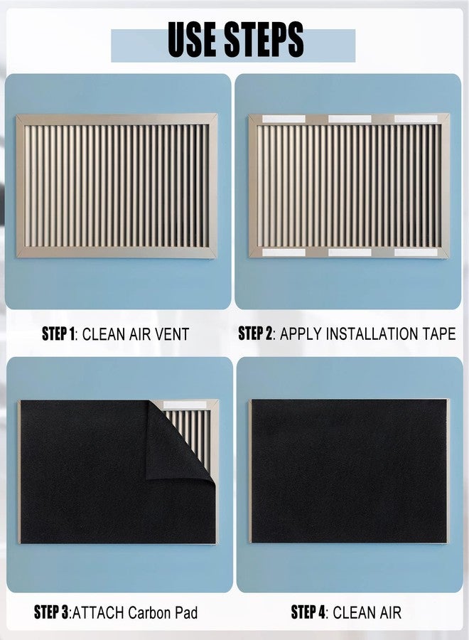 Fabbay 3 Pack Cut to Fit Carbon Pad Pre Filter Roll 16'' x 48'' with 3 Roll 126'' Tape for Air Purifiers Furnace Filters and AirConditioner Filters Cut to Fit Carbon Pad Removing Odor VOC - Image 4