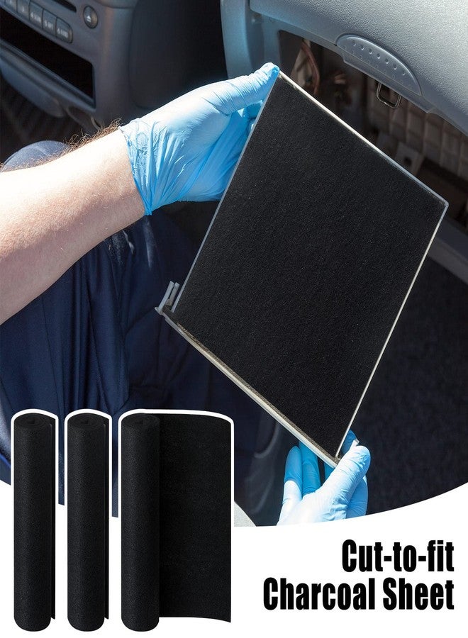 Fabbay 3 Pack Cut to Fit Carbon Pad Pre Filter Roll 16'' x 48'' with 3 Roll 126'' Tape for Air Purifiers Furnace Filters and AirConditioner Filters Cut to Fit Carbon Pad Removing Odor VOC - Image 5
