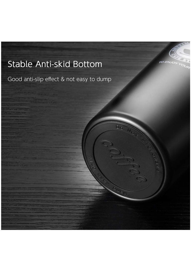 Y&D 380ml Stainless Steel Insulated Travel Coffee Mug Double Wall Vacuum Tumbler Water Bottle Flip Cap - Image 5