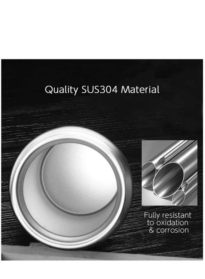 Y&D 380ml Stainless Steel Insulated Travel Coffee Mug Double Wall Vacuum Tumbler Water Bottle Flip Cap - Image 2